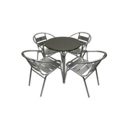 Garden Furniture Sets, Catering Furniture, Aluminium Furniture 4 Chairs - thumbnail 1