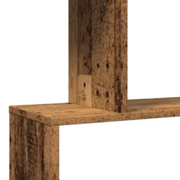 Berkfield Room Divider Bookcase 3-Tier Old Wood 70X24X97 Cm Engineered Wood - thumbnail 9