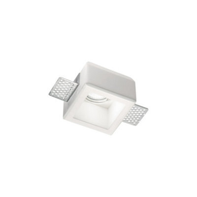 Ideal Lux Samba Indoor Plaster In Recessed Ceiling Lamp 1 Light White, Gu10