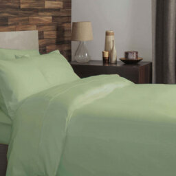 Belledorm Brushed Cotton Duvet Cover Green Apple (Single) - thumbnail 2