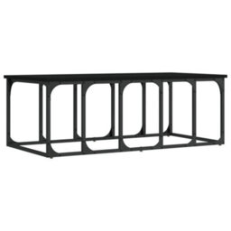 Berkfield Modern Coffee Table Black 100X50X35.5 Cm Engineered Wood - thumbnail 1