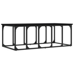 Berkfield Modern Coffee Table Black 100X50X35.5 Cm Engineered Wood - thumbnail 6