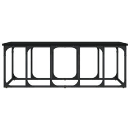 Berkfield Modern Coffee Table Black 100X50X35.5 Cm Engineered Wood - thumbnail 4