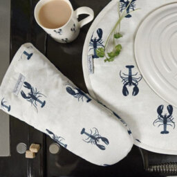 Hob Cover: Sophie Allport Lobster Circular Hob Cover, Cotton - thumbnail 3