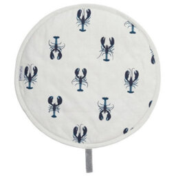 Hob Cover: Sophie Allport Lobster Circular Hob Cover, Cotton - thumbnail 1