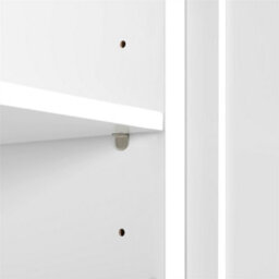 Yaheetech White Wall Mount Cabinet Storage Organizer With Adjustable Shelf For Bathroom/living Room/kitchen - thumbnail 8