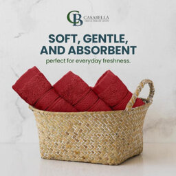 Casabella 12 Pack Flannel Face Cloth - 100% Cotton Face Towels Soft & Absorbent Super Quality Washcloths - thumbnail 5