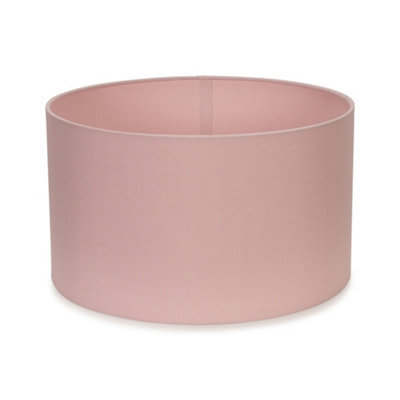 Valuelights Reni Blush Fabric Drum Ceiling Lamp Shade (D)35Cm - image 1