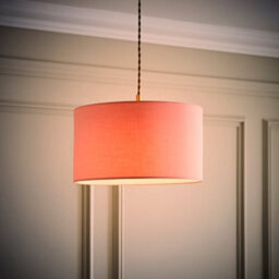 Valuelights Reni Blush Fabric Drum Ceiling Lamp Shade (D)35Cm - thumbnail 2