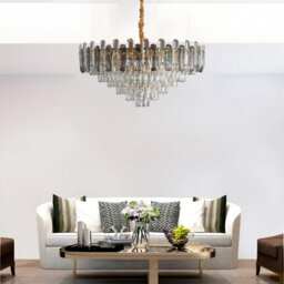 Ledsone Modern Round Crystal Chandeliers Luxury Ceiling Raindrop Pendant Light 60Cm - thumbnail 7