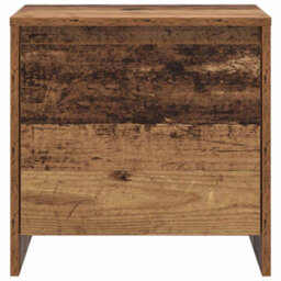 Berkfield Modern Bedside Cabinet Old Wood Engineered Wood - thumbnail 6