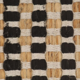 Walplus Hand-Woven Jute Bathroom Mat Set Fabric Natural And Black - thumbnail 5