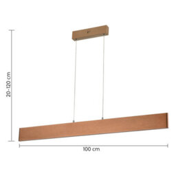 Harper Living 20W Led Up And Down Pendant Light, Brushed Mocha Finish Warm White (Non-Dimmable) - thumbnail 6