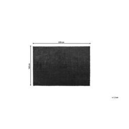 Beliani Shaggygy Rug Evren Black 160 X 230 Cm - thumbnail 3