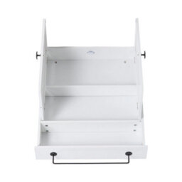 Living And Home Wall-Mounted E1-Grade Melamine-Faced Mdf Bathroom Cabinet With Adjustable Shelf White - thumbnail 5