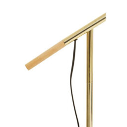 Orsina Shiny Brass Adjustable Floor Lamp, Convenient Office Lamp, Space-Saver Lamp, Rotating Bedroom Lamp - thumbnail 5