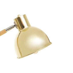 Orsina Shiny Brass Adjustable Floor Lamp, Convenient Office Lamp, Space-Saver Lamp, Rotating Bedroom Lamp - thumbnail 4