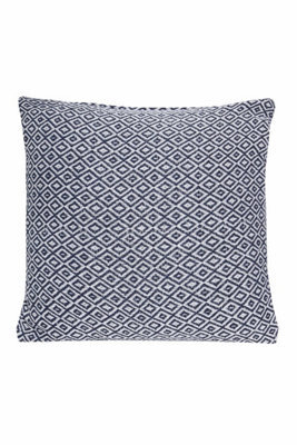 Regal Pure Cotton Cushion Cover In Navy, 60 X 60Cm