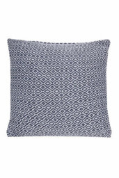 Regal Pure Cotton Cushion Cover In Navy, 60 X 60Cm