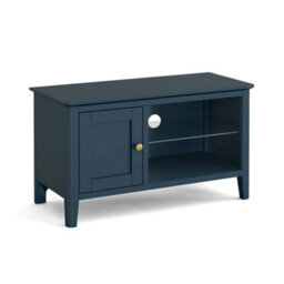 Stirling Blue 90Cm Tv Unit  - Fully Assembled By Roseland Furniture