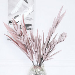 Vanity Living Set Of 4 100Cm Foam Buds Pink Artificial Flower Arrangements For Indoor Living Room Decor, Fake Flowers - thumbnail 3