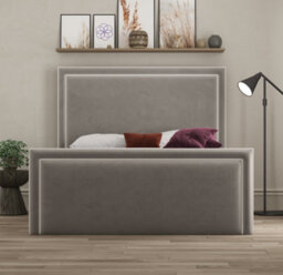 Ds Living Verona Pipping Upholstered Plush Pebble Bed - thumbnail 2