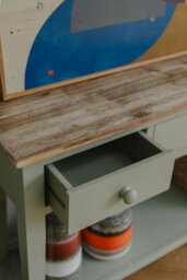Statement Furniture Florence Large Console Table - Sage Green - thumbnail 3