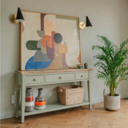 Statement Furniture Florence Large Console Table - Sage Green - thumbnail 2
