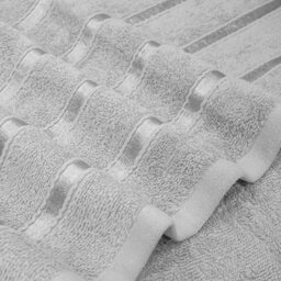 Smart Living Luxury 100% Cotton 8 Piece Super Soft Bathroom Towel Bale Set - Silver - thumbnail 3