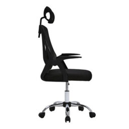 Living And Home Swivel Ergonomic Office Chair With Headrest-Black - thumbnail 4