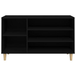 Berkfield Shoe Cabinet Black 102X36X60 Cm Engineered Wood - thumbnail 5