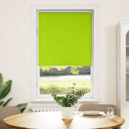 Berkfield Durable Roller Blind Blackout Leaves Green 70X130 Cm Fabric Width 65.7 Cm Polyester