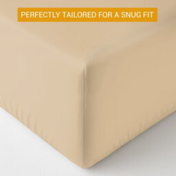 Lazzaro Luxury 100% Egyptian Cotton Fitted Sheet Extra Deep Pocket 35Cm Soft, Breathable Secure Elastic Fit - thumbnail 6