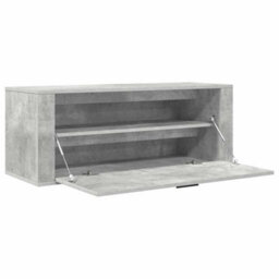 Berkfield Modern Wall Shoe Cabinet Concrete Grey 100X35X38 Cm Engineered Wood - thumbnail 6