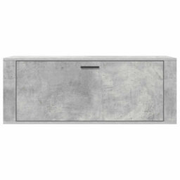 Berkfield Modern Wall Shoe Cabinet Concrete Grey 100X35X38 Cm Engineered Wood - thumbnail 5