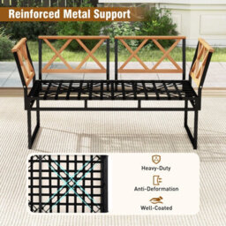 Costway 7 Piece Outdoor Conversation Set Patio Metal Sectional Sofa Set W/ Cushions - thumbnail 4