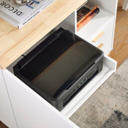 Sobuy Ask07-Nw, Home Office File Cabinet Printer Stand Storage Cabinet Cupboard ,wood Effect,w90.3Xd75Xh45 - thumbnail 5