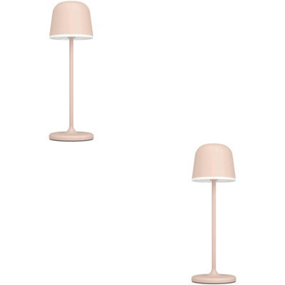 Loops 2 Pack Stylish Sandy Finish Table Lamp For Modern Indoor Home Décor - image 1