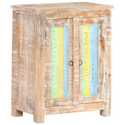 Berkfield Durable Sideboard 61X35X76 Cm Rough Acacia Wood - thumbnail 9