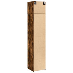 Berkfield Slim Storage Cabinet Smoked Oak 45X42.5X225 Cm Engineered Wood - thumbnail 8