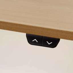 Dellonda Single Motor Height Adjustable Electric Sit & Stand Office Desk - Oak - thumbnail 3