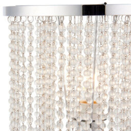 Pagazzi Lighting Pagazzi Rain 1 Light Polished Chrome 52Cm Table Light With Clear Glass Droplets - thumbnail 4