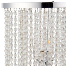Pagazzi Lighting Pagazzi Rain 1 Light Polished Chrome 52Cm Table Light With Clear Glass Droplets - thumbnail 3