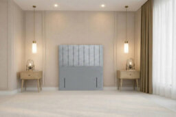 "Nexus Kyoto Plush Divan, Silver, 54"" Headboard, 2 Drawers Same Side, Open Coil Mattress, Super King" - thumbnail 8