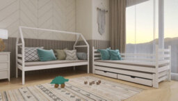Arte Olive Dalia Bunk Bed With Trundle And Storage W198Cm - Nature-Inspired Triple Sleeper For Flexible Family Spaces - thumbnail 3