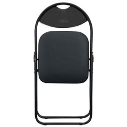 Harbour Housewares Harbour Housewares Padded Folding Chairs - 44Cm - Black/black - Pack Of 2 - thumbnail 4
