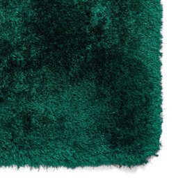 Green Shaggy Rug, Plain Anti-Shed Rug, 80mm Thick Modern Rug, Green Shaggy Rug For Bedroom, & Dining Room-120Cm X 170Cm - thumbnail 3