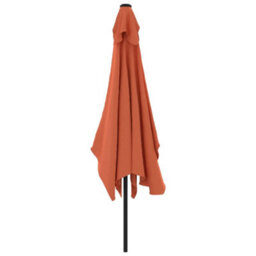 Berkfield Outdoor Parasol With Metal Pole 300X200 Cm Terracotta - thumbnail 3