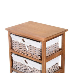 Wyld Haus Yorila 5-Drawer Tall Dresser With Natural Wicker Baskets, 40L X 29W X 90H Cm - thumbnail 8