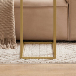 Sobuy Fbt87-G, Side Table End Table Coffee Tea Table, Bed Sofa Side Table Laptop Table, Gold,multicolour,w48Xd30Xh61 - thumbnail 8